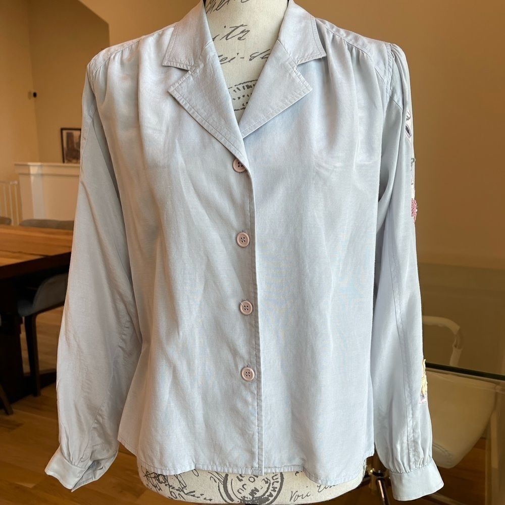 🌷Marc D'alcy Button Up Embroidered - Picture 2 of 6